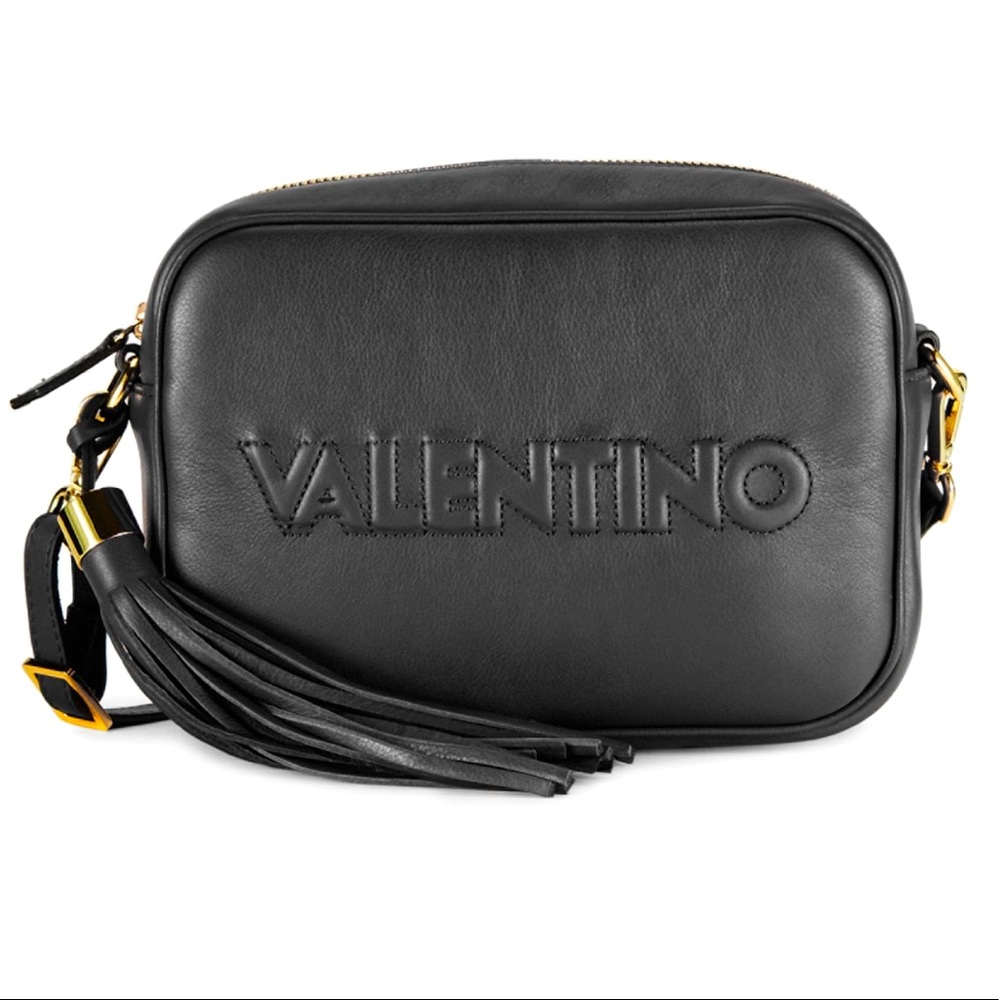 NWT Valentino Mia Embossed Leather Shoulder Bag